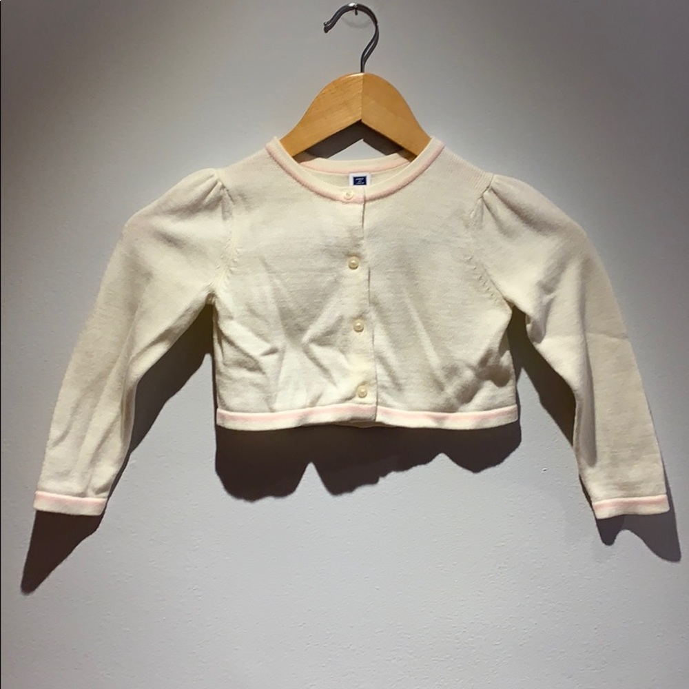 Janie and Jack Cardigan with pink details